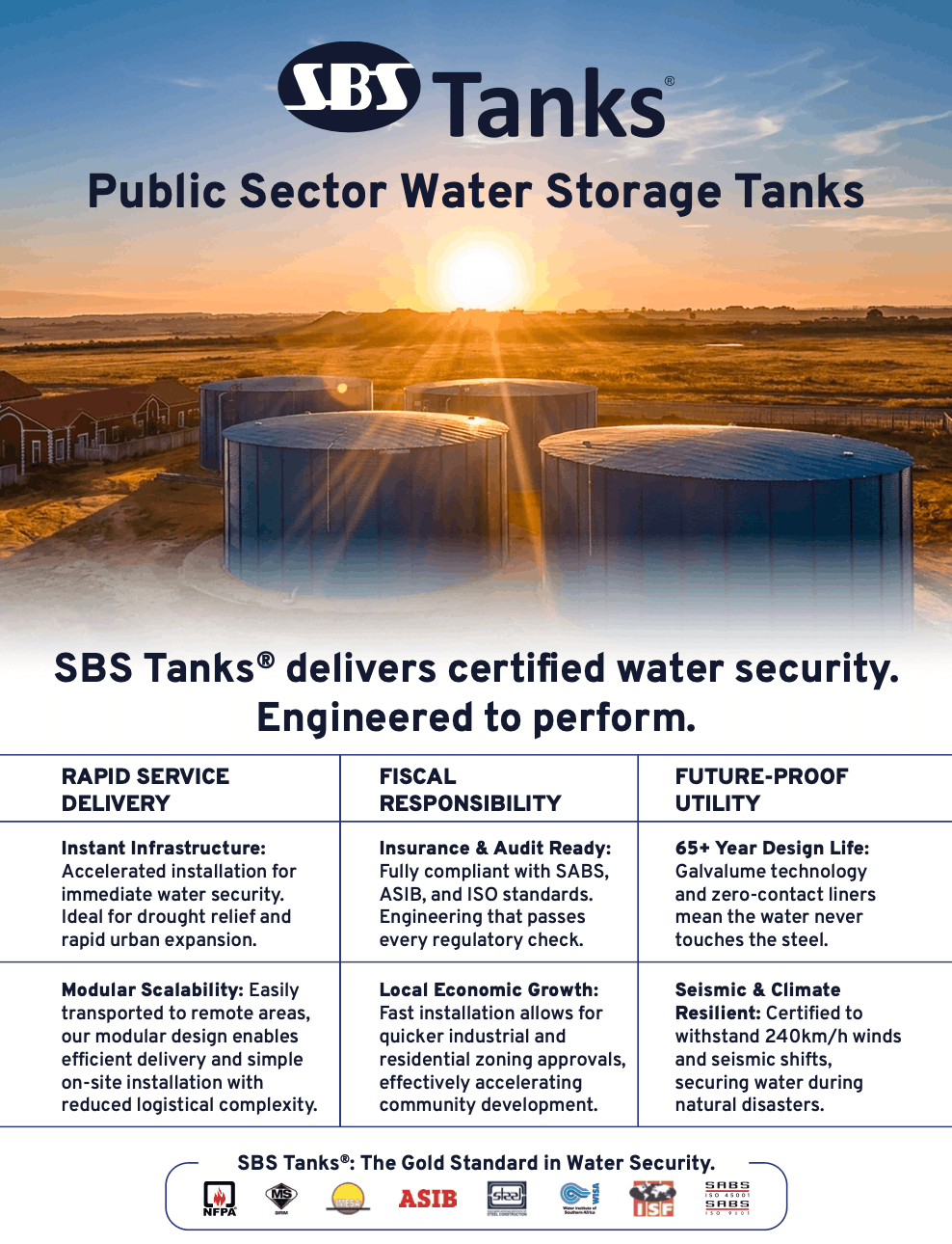 SBS-Group-Public Sector Water Storage TanksMunicipal Water Tanks